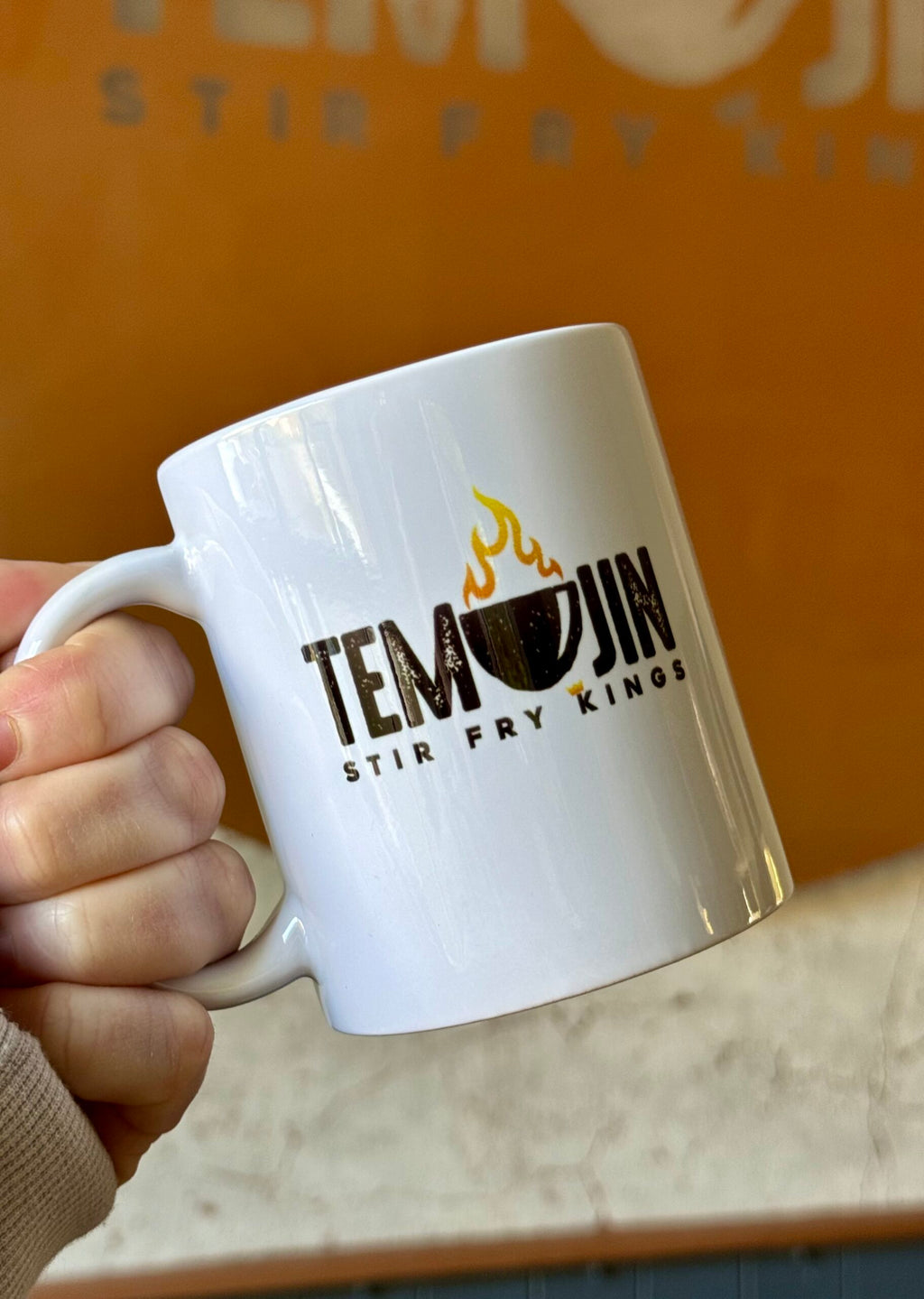 Temujin Logo Mug – White