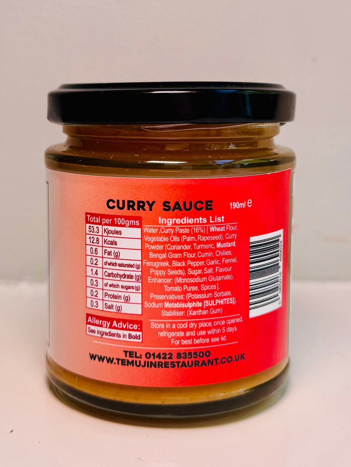 Temujin Curry Sauce – 200ml – image 2
