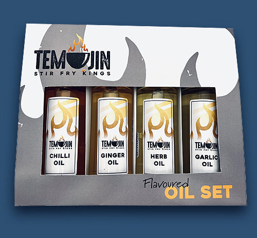 Temujin Oil Set – Chilli, Ginger, Herb, Garlic