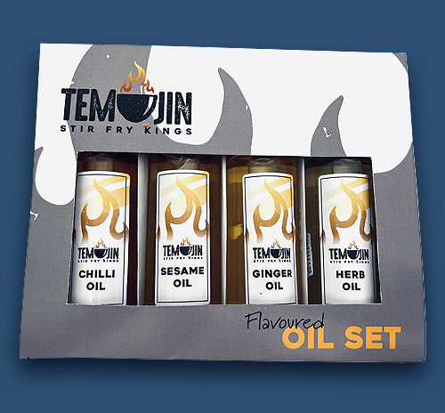 Temujin Oil Set – Chilli, Sesame, Ginger, Herb